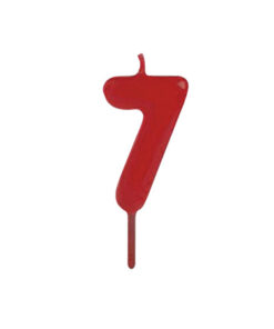 Espelma Número 7 Vermella